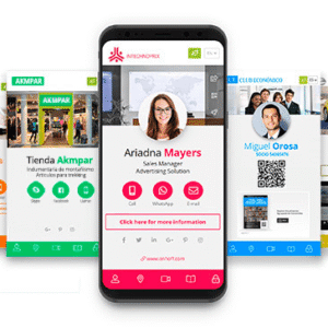 Tarjeta De Presentación Digital y 2 Tarjetas Qr y Nfc